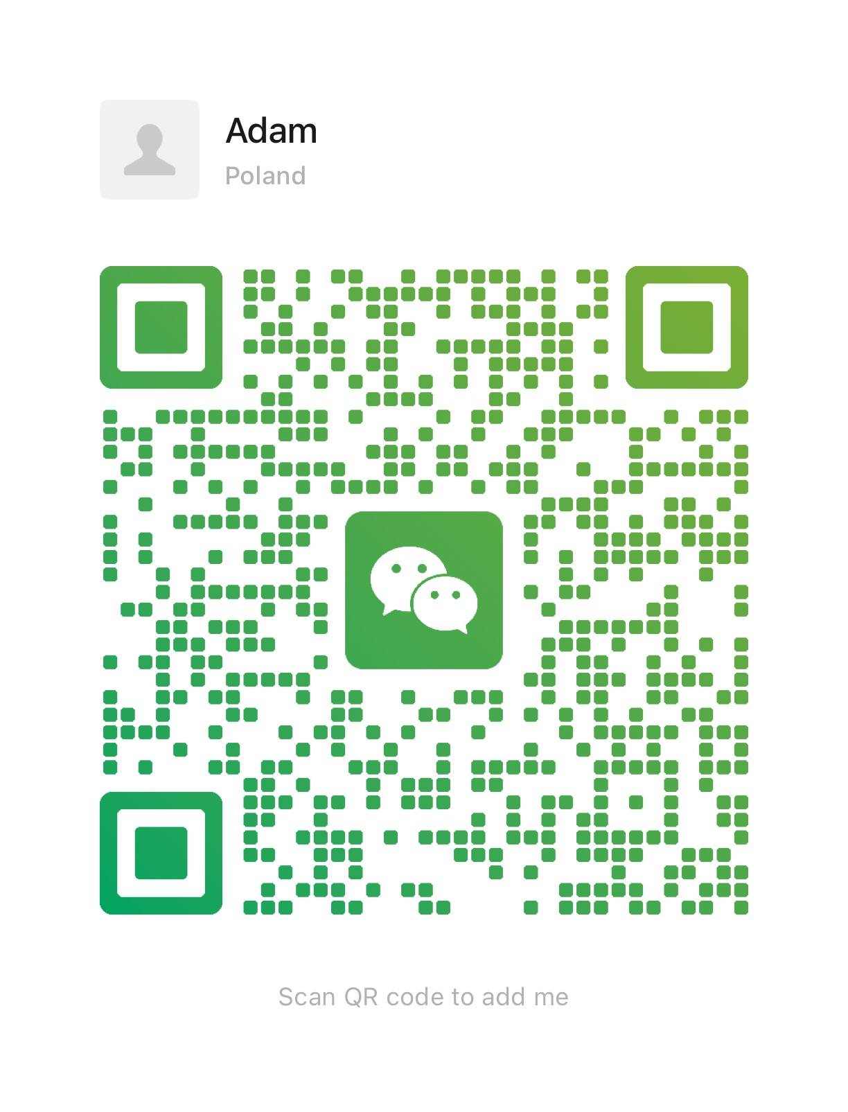 WeChat QR code placeholder